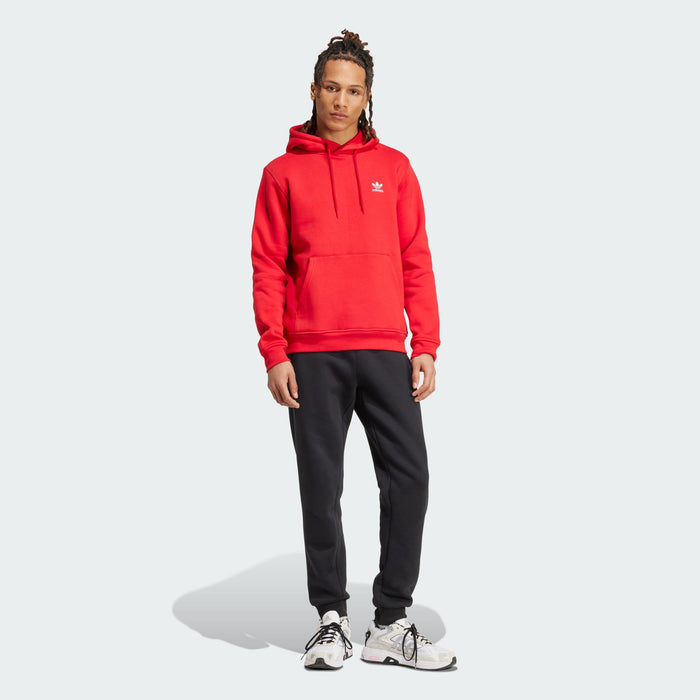 Adidas Men's Trefoil Essentials Hoodie Apparel - Red - Just For Sports