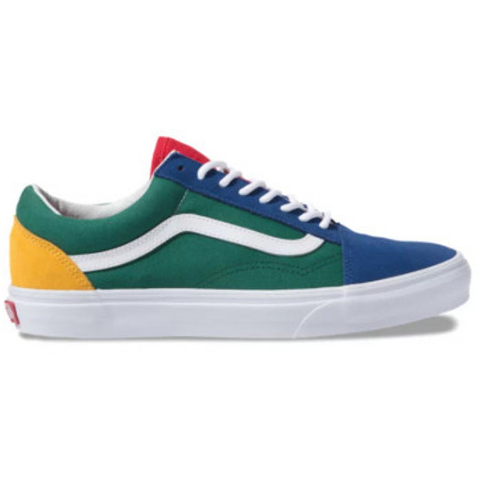 Vans Old Skool Skate Shoe - Blue / Green / Yellow
