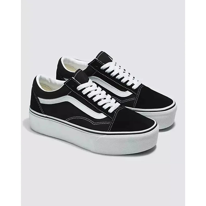 Vans Old Skool Stackform Shoes Suede Black / True White  VN0A7Q5M6BT1