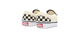 Vans Kid's Checkerboard Classis Slip On Shoes - Black / White Just For Sports