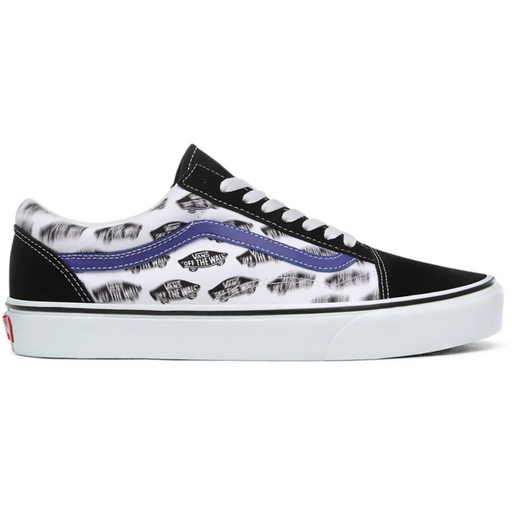 Vans Unisex Blur Boards Old Skool Shoes Black Royal Blue Just For Sports
