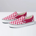 Vans Unisex Check Classic Slip On Shoes - Cerise / True White Just For Sports