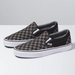 Vans Unisex Classic Slip On Checkerboard Shoes - Black / Pewter Just For Sports