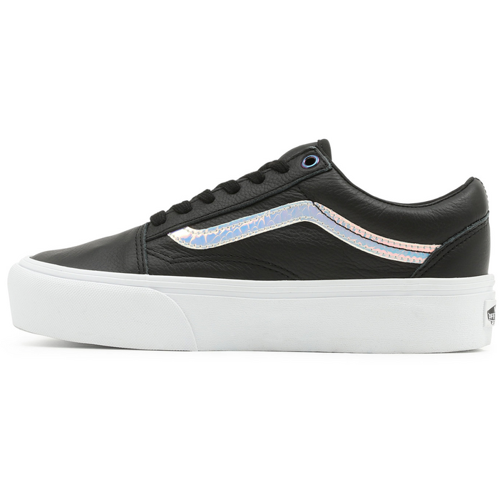Vans Unisex Holo Sidestripe Old Skool Platform Shoes Black True White