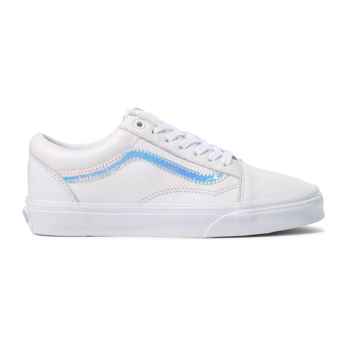 Vans Unisex Holo Sidestripe Old Skool Shoes - White / True White Just For Sports