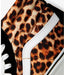Vans Unisex Leopard SK8 Hi Shoes - Black / True White Just For Sports