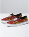 Vans Unisex Logo Flame Authentic Shoes - Black / Fire / White Just For Sports