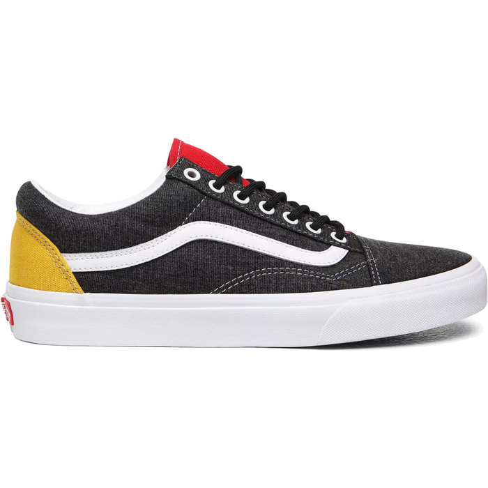 Vans Unisex Old Skool Coastal Shoes Black White Yellow / Red — Just For Sports