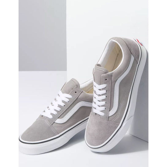 uhøjtidelig sød Læring Vans Unisex Old Skool Light Gray Shoes - Drizzle / True White — Just For  Sports