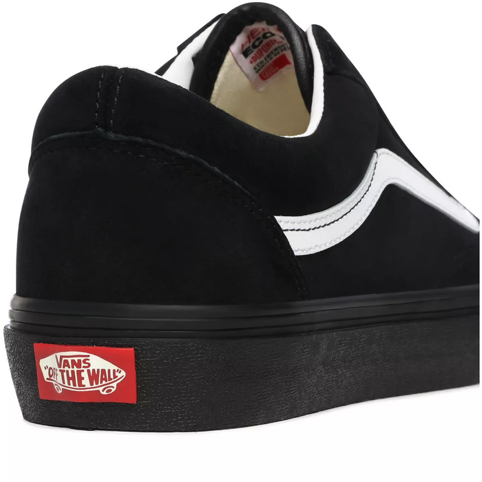 Vans Unisex Old Skool Pig Suede Shoes - Black / White Just For Sports
