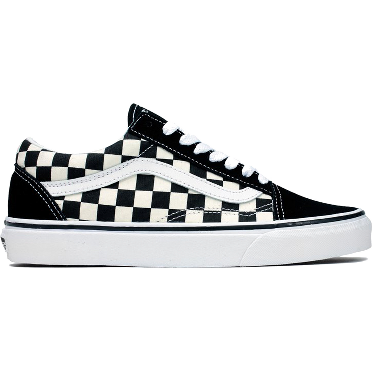 Vans Unisex Old Skool Primary Check Shoes - Black / / White — Just For Sports
