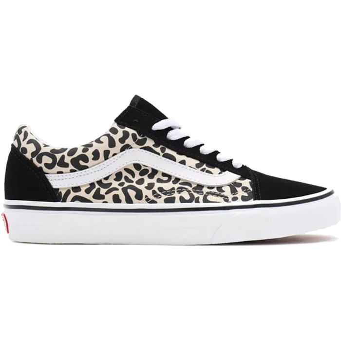 Vans Unisex Old Skool Safari Multi Shoes - Black / White / Cheetah Just For Sports