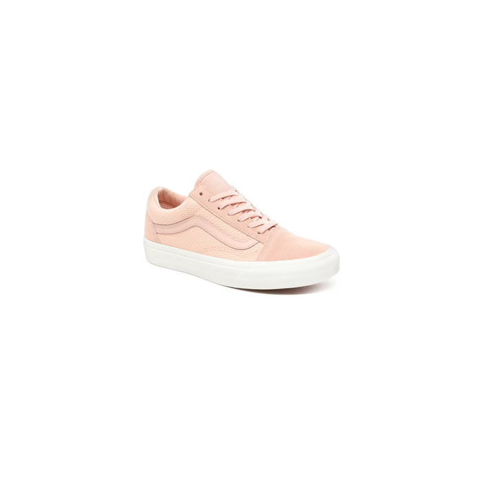 Vans Unisex Old Skool Woven Check Spanish Villa Shoes - Salmon / White Just For Sports