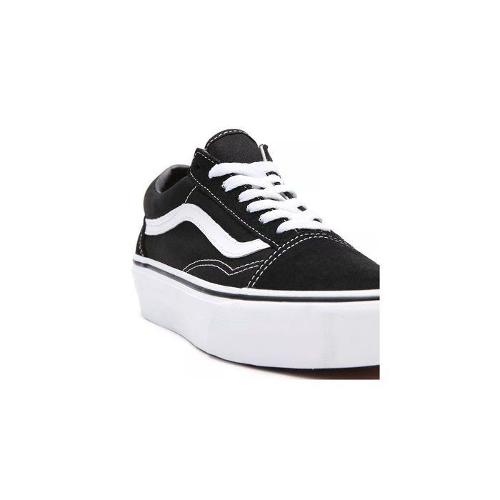 Vans Unisex Platform Old Skool Shoes - Black / White Just For Sports