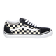 Vans Unisex Primary Check Old Skool Shoes - Black / White