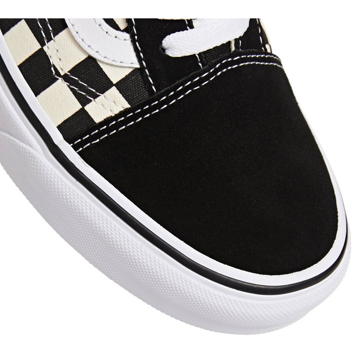 Vans Unisex Primary Check Old Skool Shoes Black White Just