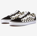 Vans Unisex Primary Check Old Skool Shoes - Black / White Just For Sports