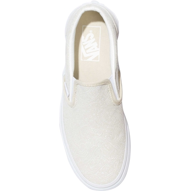 Vans Unisex Princess Paisley Classic Slip On Shoes - White Asparagus / True White Just For Sports