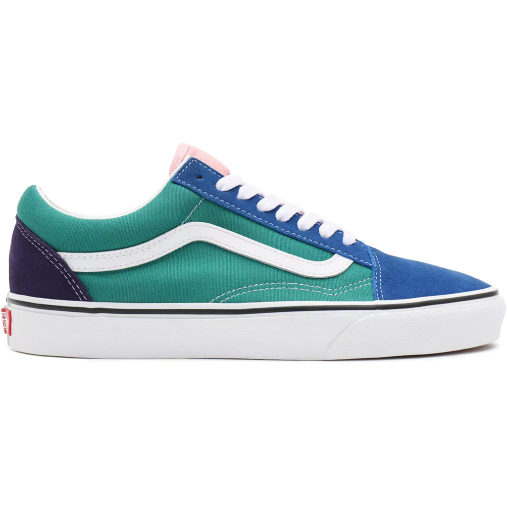 Vans Unisex Retro Court Old Skool Shoes Blue Green Just For Sports