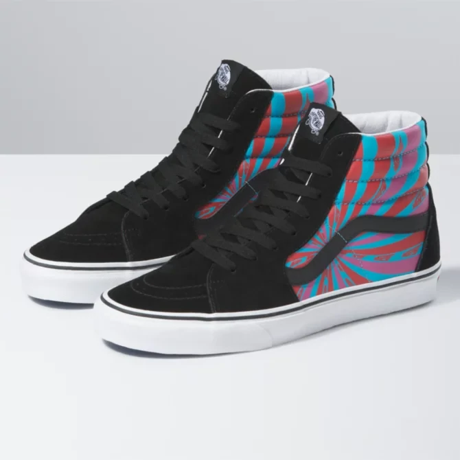 Red black and blue vans discount