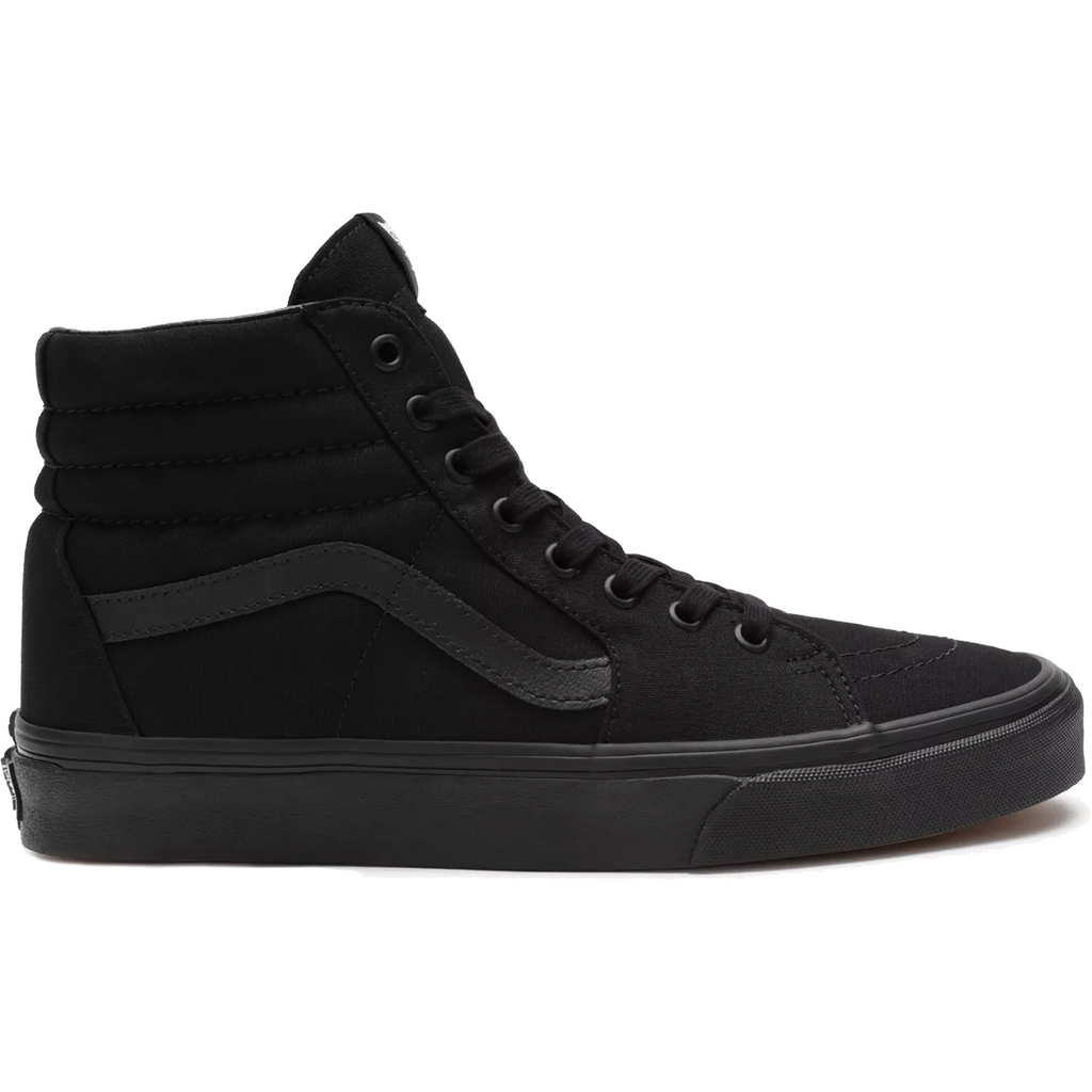 Vans Unisex Sk8 Hi Shoes All Black Just For Sports