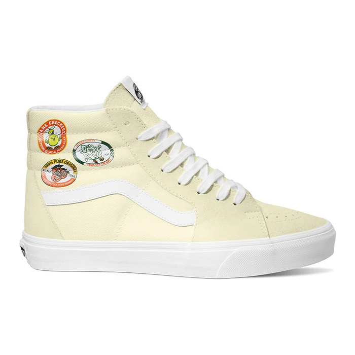 Vans Unisex Sk8 Hi Shoes Yellow White