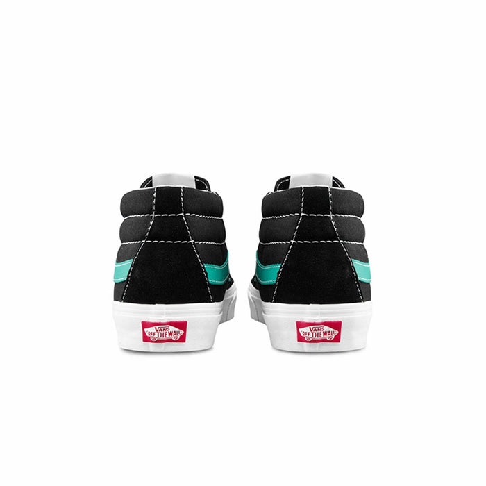 Vans Unisex Sk8 Mid Classic Sport Shoes - Black / Waterfall Just For Sports