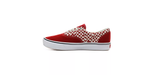 Vans Unisex Tear Check Comfycush Era Shoes - Racing Red / True White Just For Sports