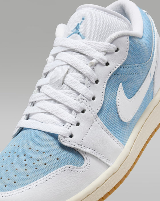 Nike Women's Air Jordan 1 Low Se Shoes - Worn Blue / White / Gum Light Brown / Sail - Just For Sports