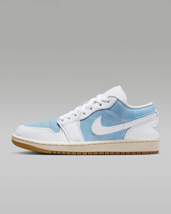 Nike Women's Air Jordan 1 Low Se Shoes - Worn Blue / White / Gum Light Brown / Sail - Just For Sports