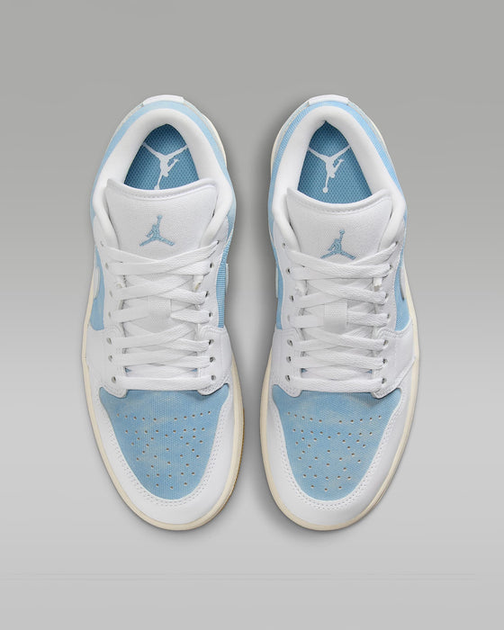 Nike Women's Air Jordan 1 Low Se Shoes - Worn Blue / White / Gum Light Brown / Sail - Just For Sports