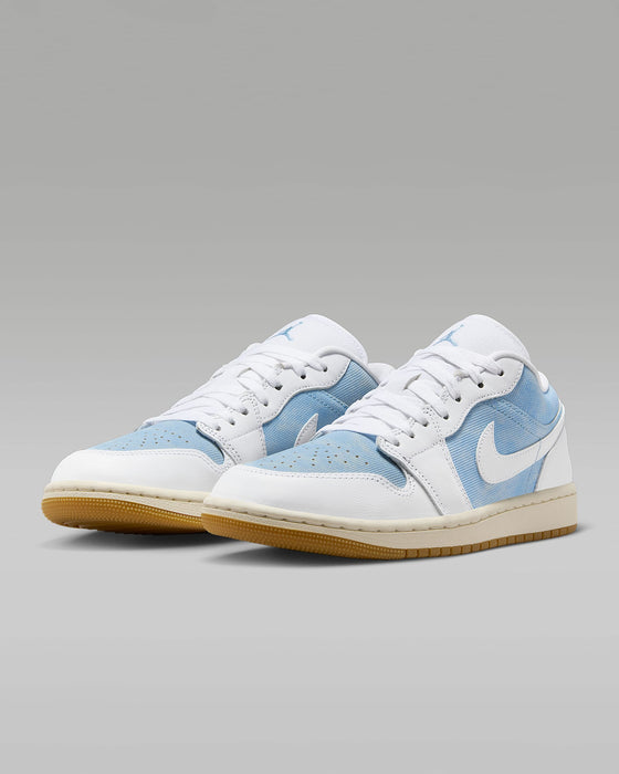 Nike Women's Air Jordan 1 Low Se Shoes - Worn Blue / White / Gum Light Brown / Sail - Just For Sports