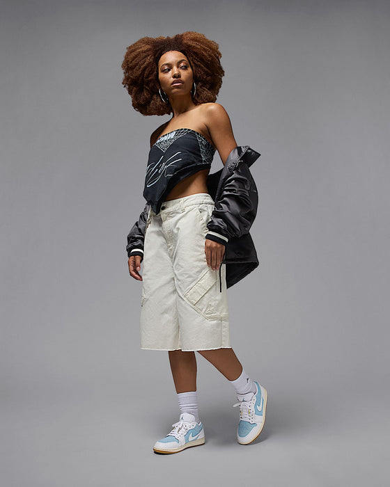 Nike Women's Air Jordan 1 Low Se Shoes - Worn Blue / White / Gum Light Brown / Sail - Just For Sports