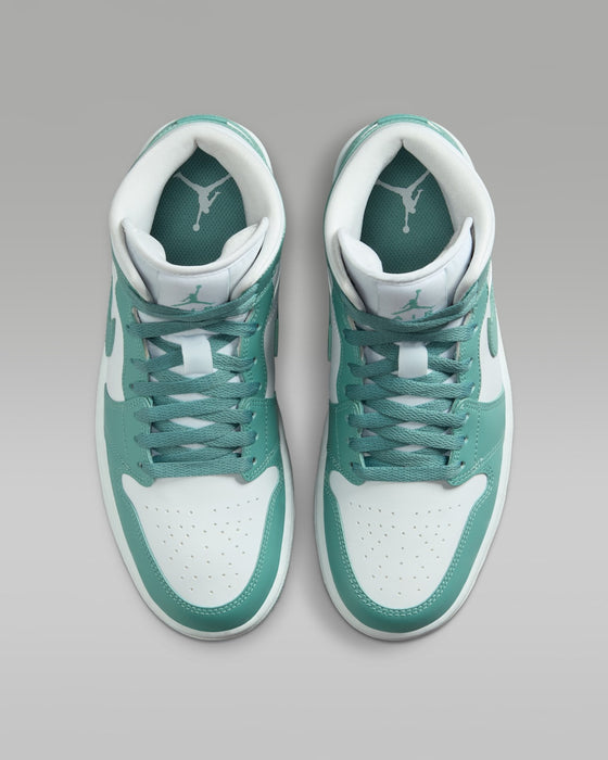 Nike Women's Air Jordan 1 Mid Shoes - White / Cannon - Just For Sports