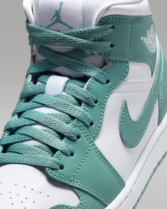 Nike Women's Air Jordan 1 Mid Shoes - White / Cannon - Just For Sports
