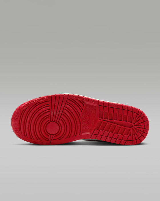 Nike Women's Air Jordan 1 Mid Se Shoes - Sail / Team Red / Varsity Red - Just For Sports