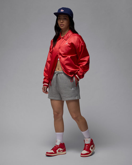 Nike Women's Air Jordan 1 Mid Se Shoes - Sail / Team Red / Varsity Red - Just For Sports