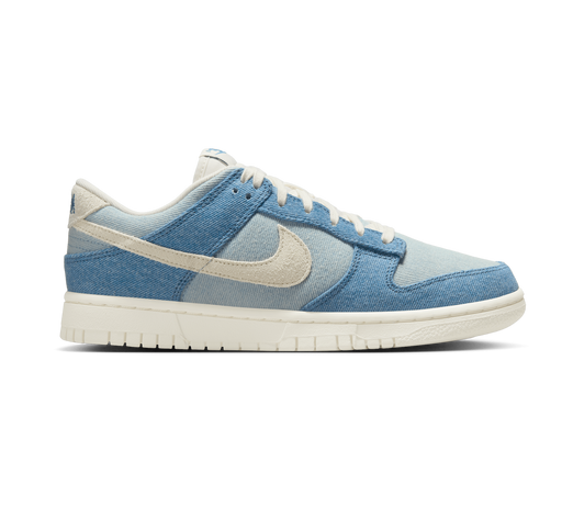 Nike Women's Dunk Low Shoes - Smokey Blue / Denim Turquoise / Ochre / Pale Ivory - Just For Sports