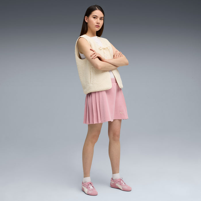 Puma Women's Wardrobe Essentials Pleated Skirt - Poised Pink - Just For Sports