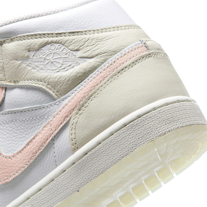 Nike Men's Jordan 1 Mid Se Shoes - White / Sea Glass / Glacier Blue / Guava Ice - Just For Sports