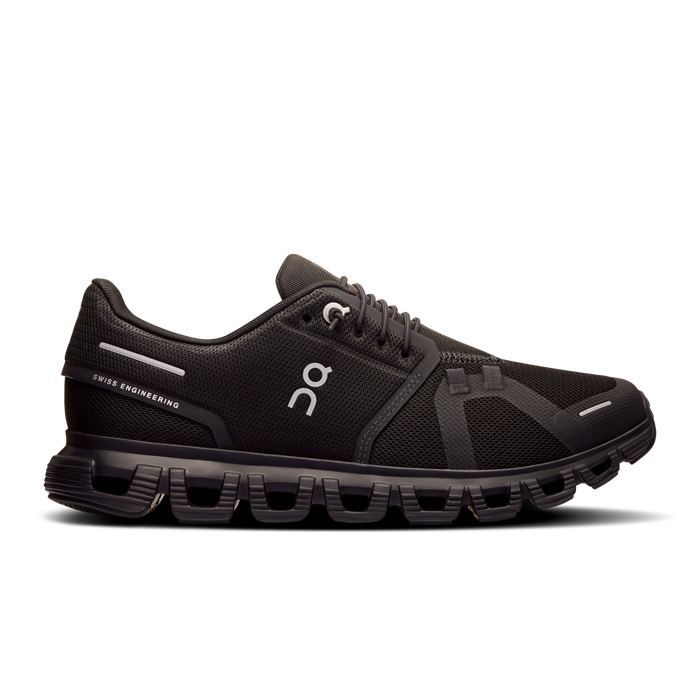 On Running Women's Cloud 6 Wide Shoes - Black / Black - Just For Sports