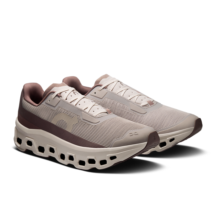 On Running Men's Cloudmonster Void Shoes - Fog / Pearl