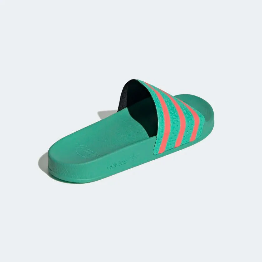 Adidas Adilette Slides Hi Res Green / Semi Turbo — Just For Sports