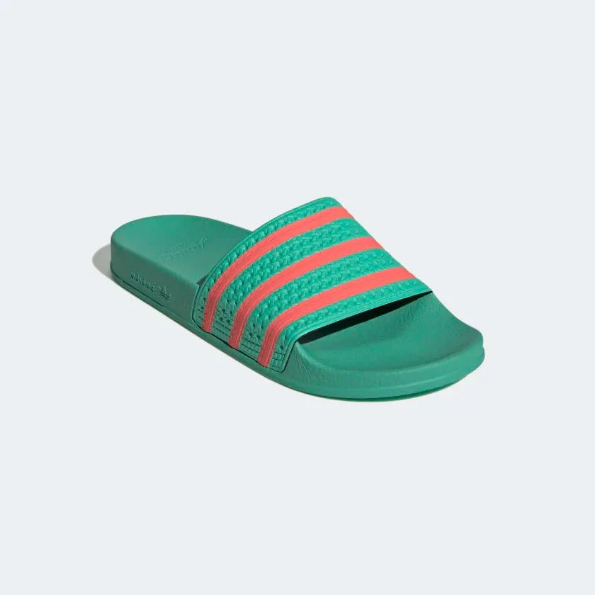 Adidas Adilette Slides Hi Res Green / Semi Turbo — Just For Sports