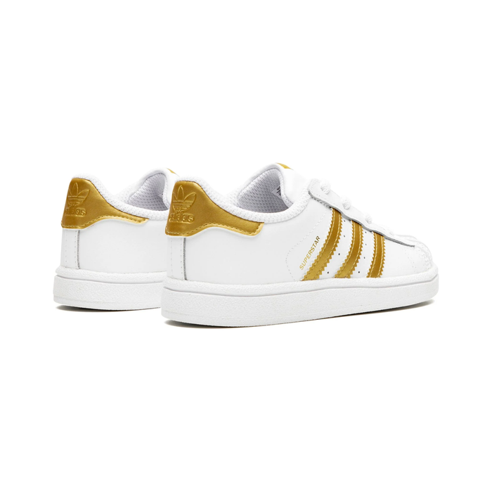 Adidas Kid s Superstar Shoes White Metallic Gold Just For Sports