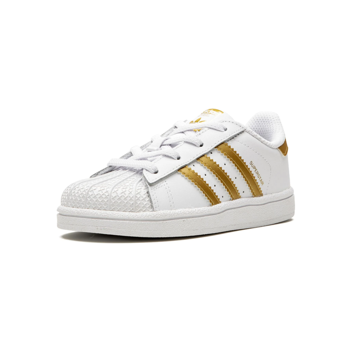 Adidas Kid's Superstar TD Shoes - White / Metallic Gold