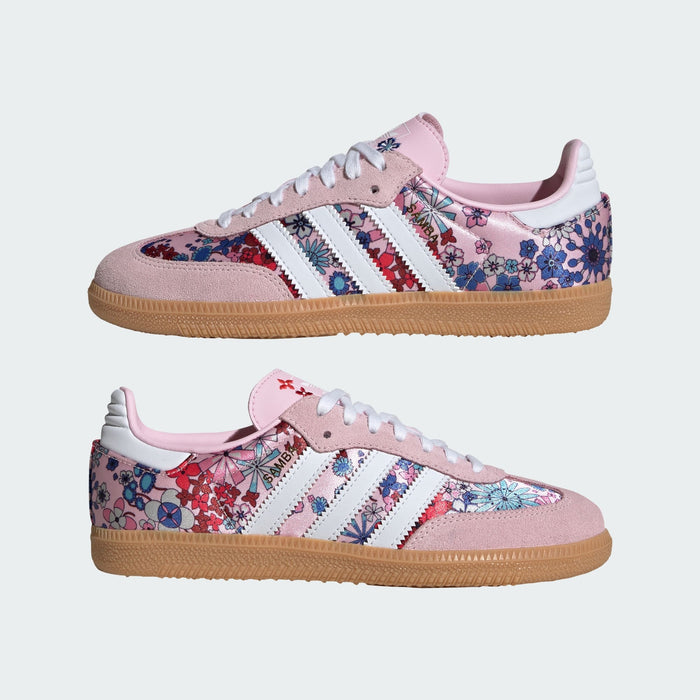 Adidas Kids' Samba Og Liberty London Shoes - Clear Pink / Cloud White / Gum - Just For Sports