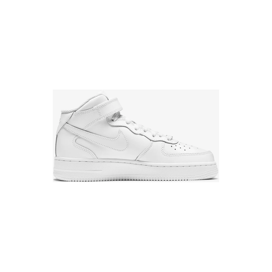 Nike Kid's Air Force 1 Mid LE Shoes - All White