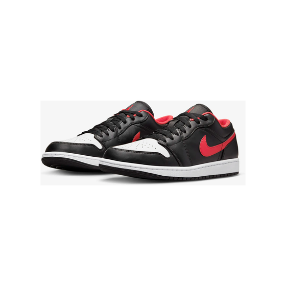Nike Men's Air Jordan 1 Low Shoes - Black / White / Fire Red