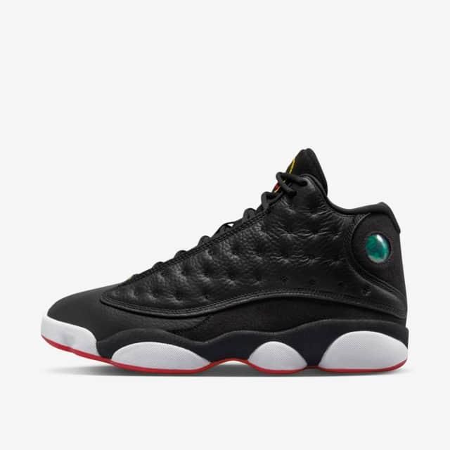 Nike Men's Air Jordan 13 Retro Playoffs Shoes - Black / Vasity Red / White / Yellow